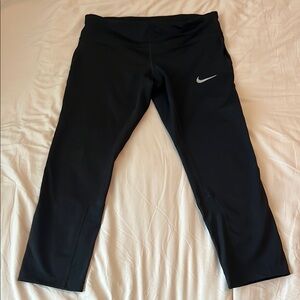Nike Black Leggings with White Logo